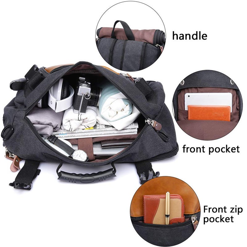 KAKA backpack for men,travel bag carry on weekender mochilas bag,mens backpack for travel,laptop backpack fit 15.6'' notebook with shoulder straps,black - Image 5